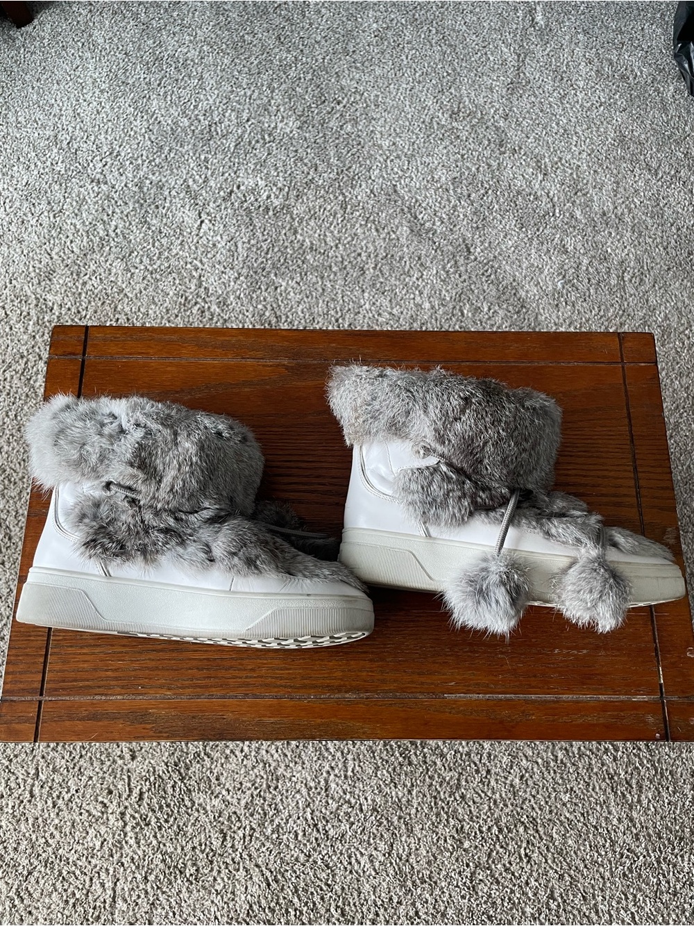 Michael Kors Cream Fur-Trim Winter Boots - Picture 2 of 6